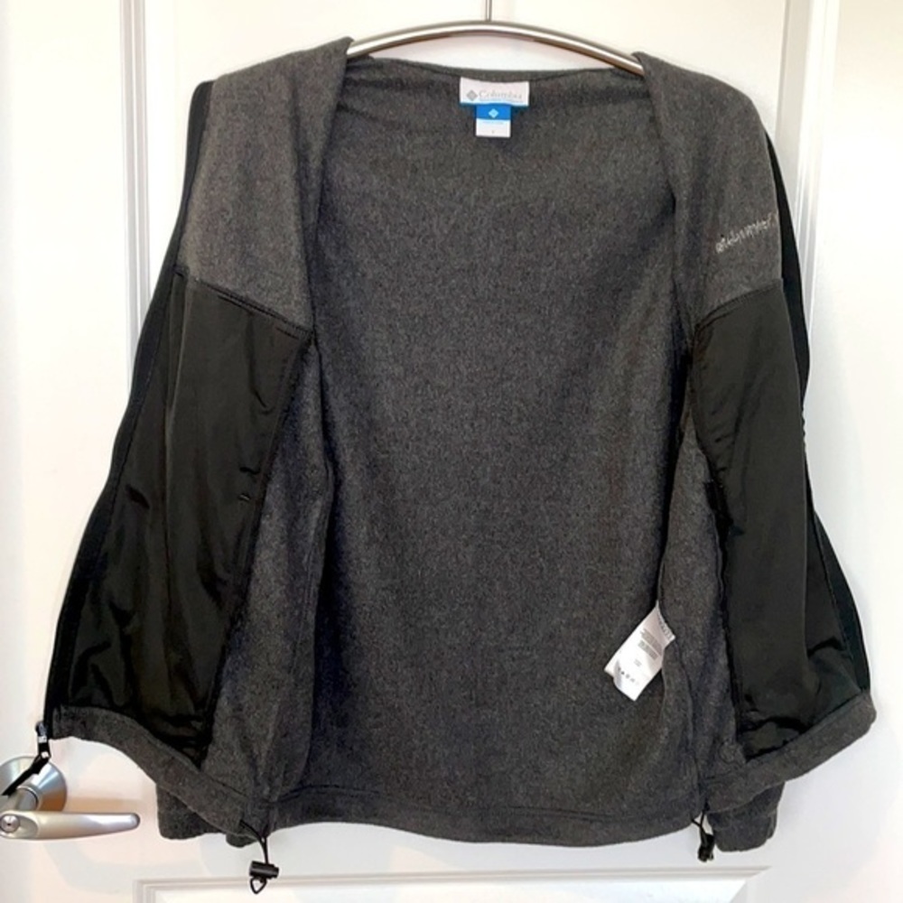 COLUMBIA | Women’s Dark Gray COLUMBIA Full Zip Collared Sweatshirt Size S - Picture 7 of 8